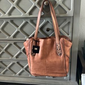Frye Callie Tote in Cognac Shoulder Bag